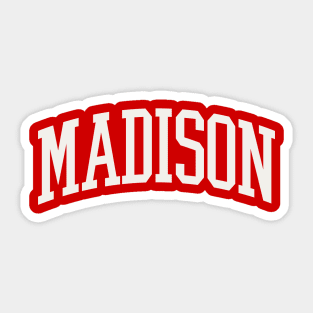 Madison Wisconsin College Type University Sticker